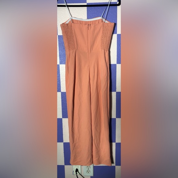 NWOT Amanda Uprichard Mandy Midi Sleeveless Gown in Peach - Size M - Picture 2 of 5